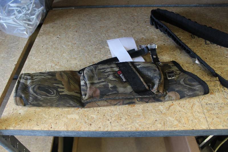 lot 285 image: Lot of (2) Archery Equipment Including Glove, Archer Points w Belt