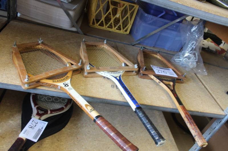 lot 276 image: Lot of (3) Tennis Rackets Including 1) Slazenger Manuel Orantes AND 1) Head Vilas