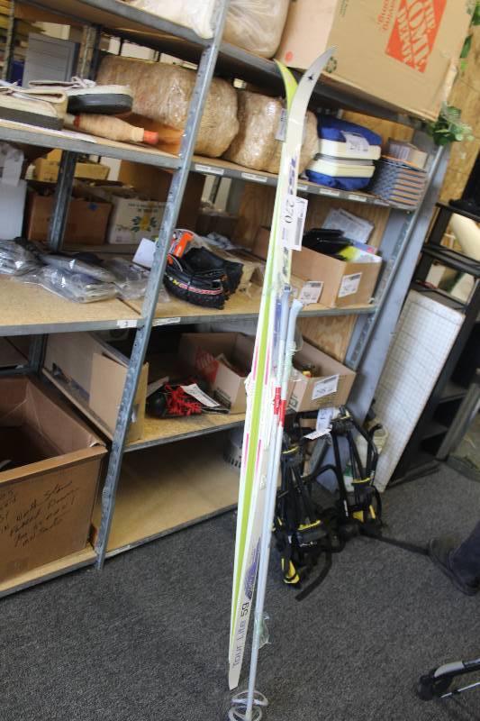 lot 270 image: Lot of (4) Cross Country Equipment Including 1) Pentron Tour Lite 59 Skis AND 1) Rottefella Skis AND 2) Poles