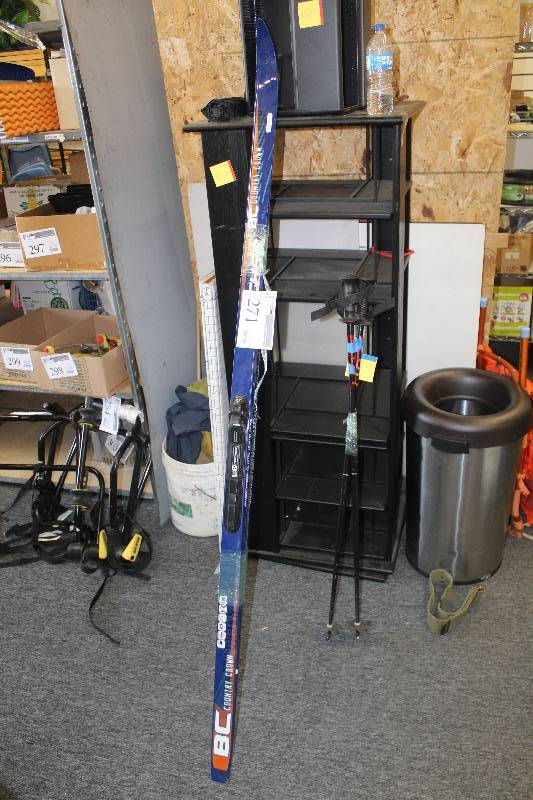 lot 271 image: Lot of (4) Cross Country Equipment Including 1) BC Country Crown Skis AND 1) Fischer Skis AND 2) Poles