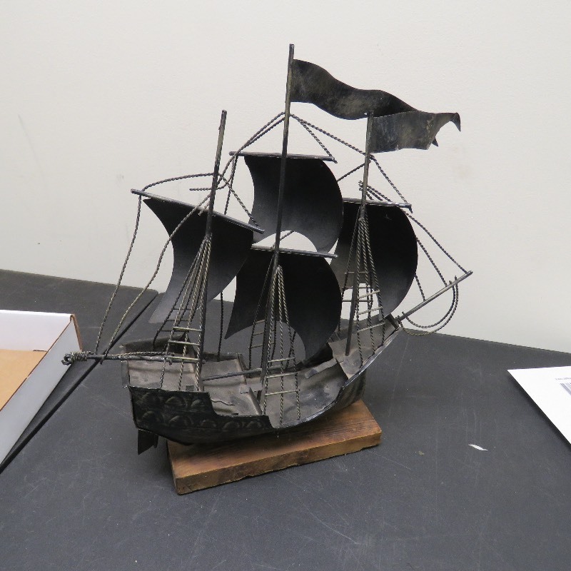 lot 92 image: Metal Ship