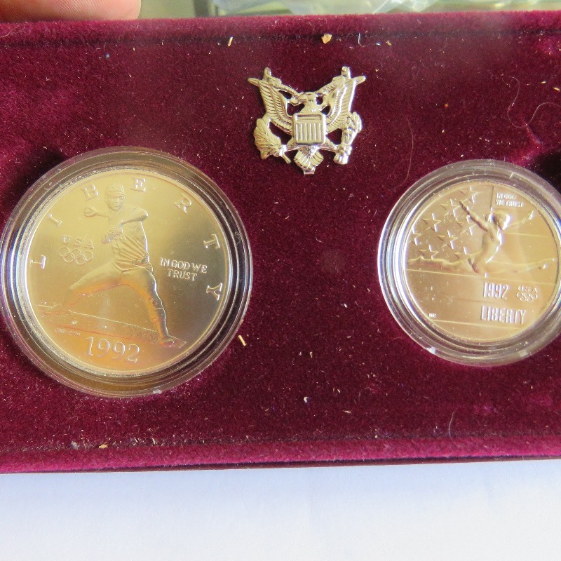 lot 273 image: 1992 US Olympic Coin Set