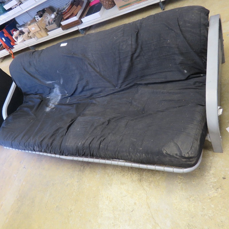 lot 295 image: Metal framed futon