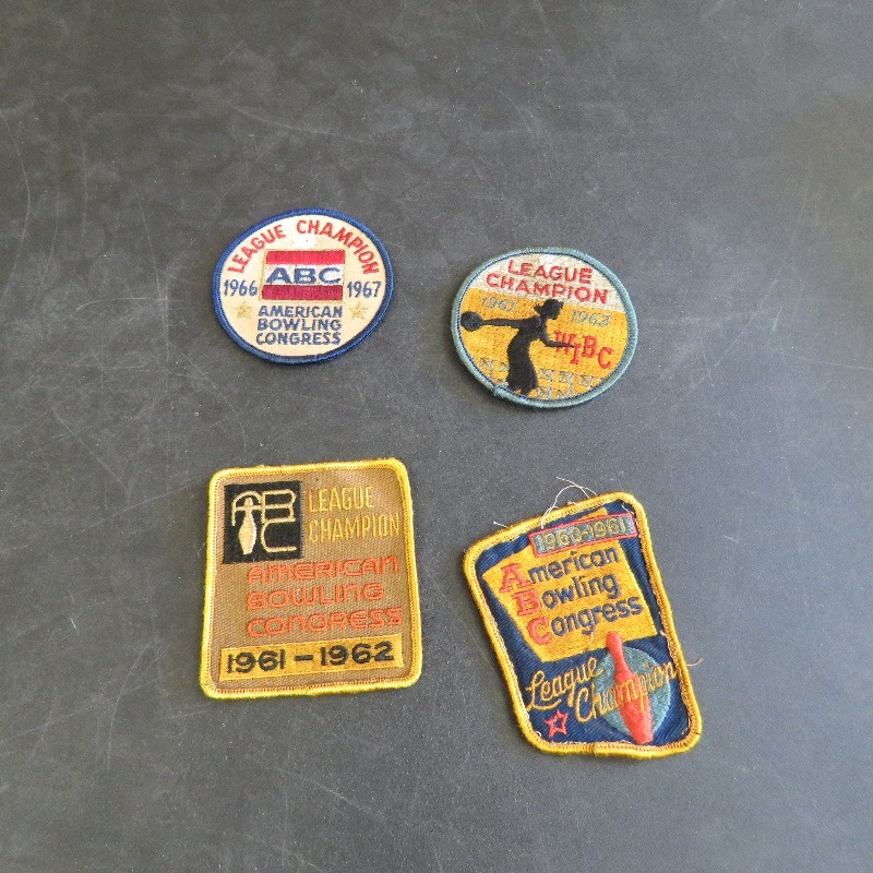 lot 300 image: Vintage Bowling Patches