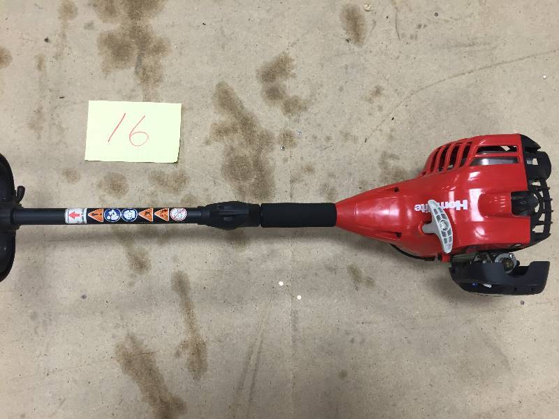 lot 16 image: Homelite 2-Cycle 26 cc Straight Shaft Gas Trimmer in  working conditions