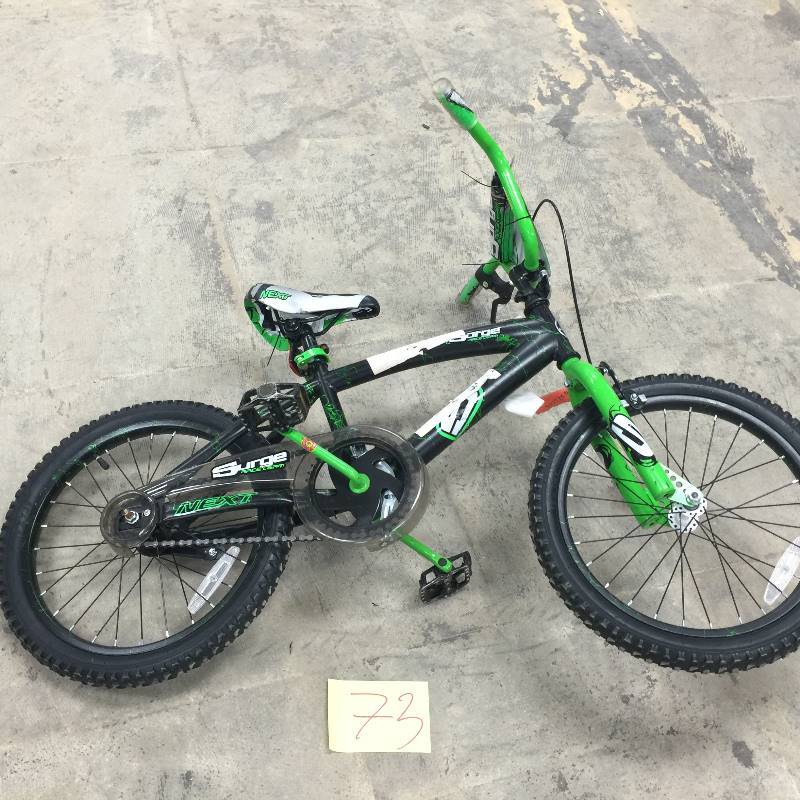 lot 73 image: 18 Next Surge Boys BMX Bike BlackGreen