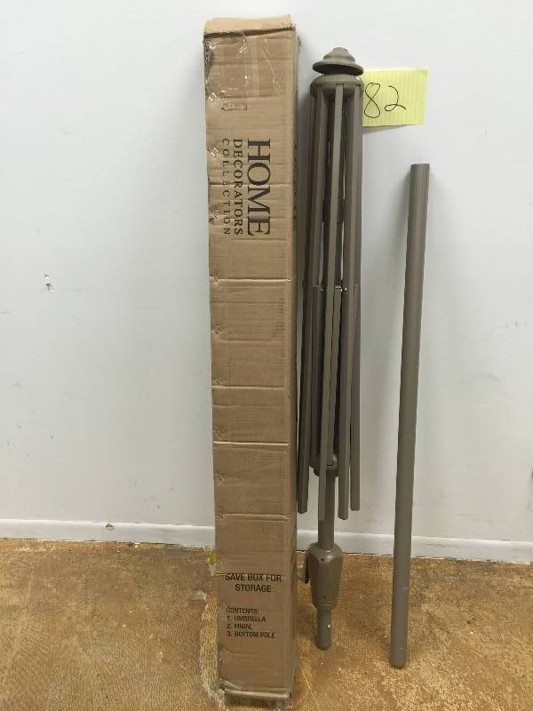lot 82 image: 6 ft. Auto-Tilt Patio Umbrella Champagne Frame