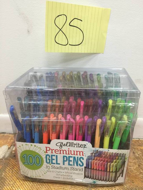 lot 85 image: 100 Gel Writer Premium Gel Pens