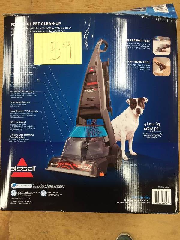 lot 59 image: DeepClean Deluxe Pet Deep Cleaner in like new condition