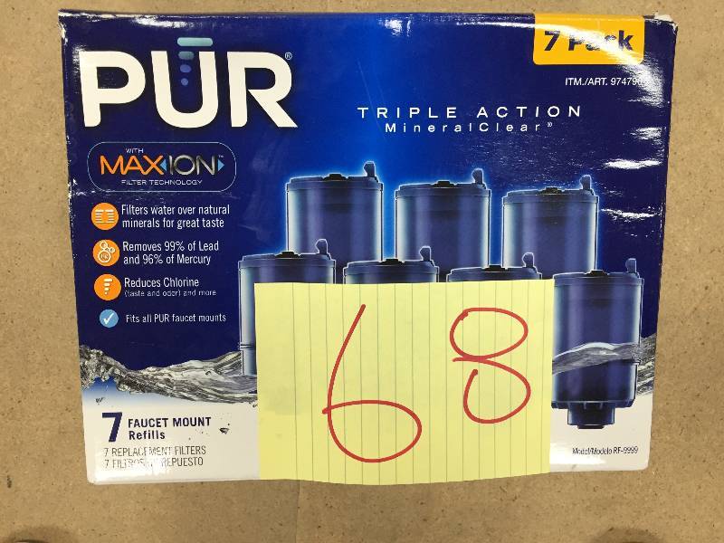 lot 68 image: PUR Triple Action 7 Faucet Mount Refills
