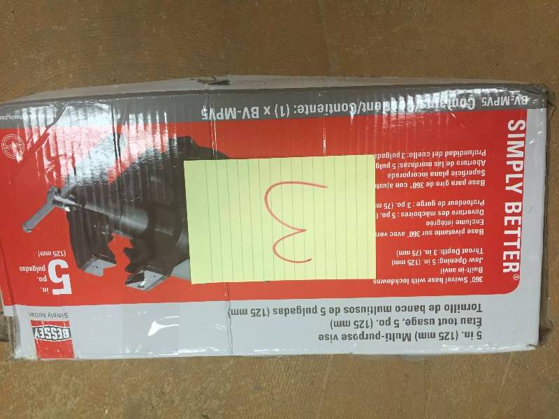lot 3 image: Bessey Tools BV-MPV5 5 in. Heavy Duty Multi Purpose Vise
