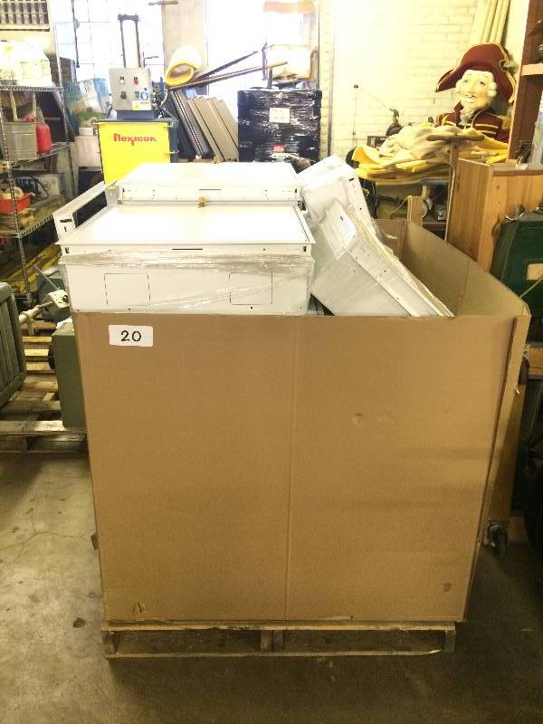 Large lot of locking metal boxes