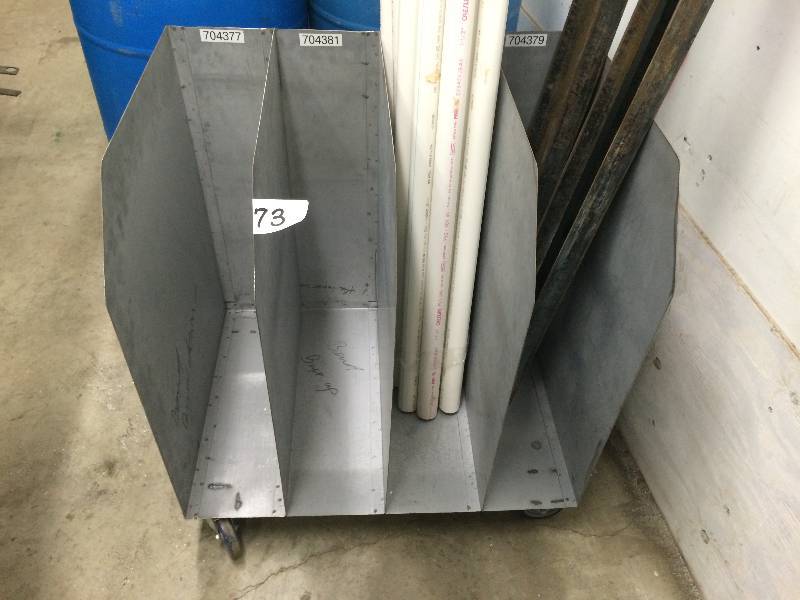 Metal organizing cart