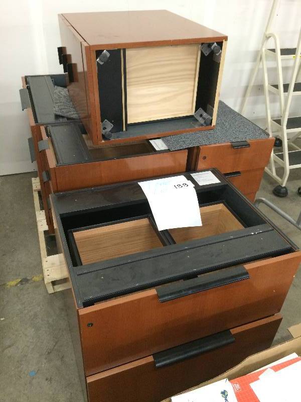 Wood cabinets