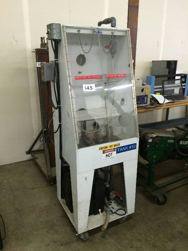 Washing  blast cabinet