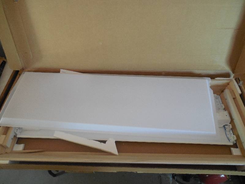 Cambridge 1-12 ft. x 4 ft. 4-Light Wood Fluorescent Ceiling Fixture