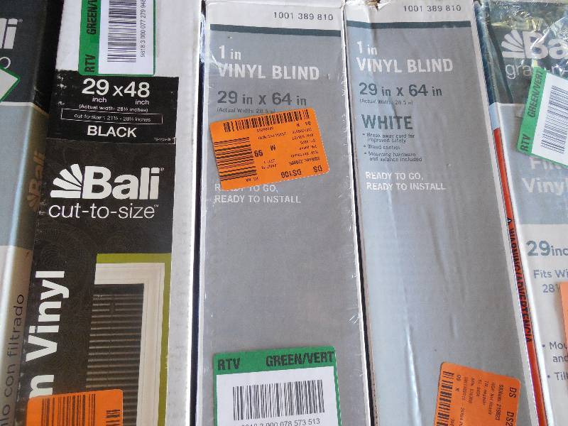 (5) BALI 1 ALUMINUM WINDOW BLIND LOT