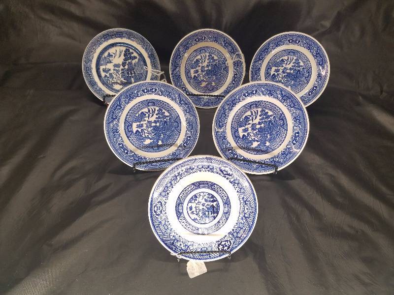Willow Ware Plate China Set