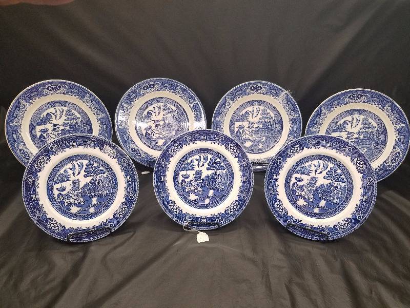 Willow Ware Plate China Set
