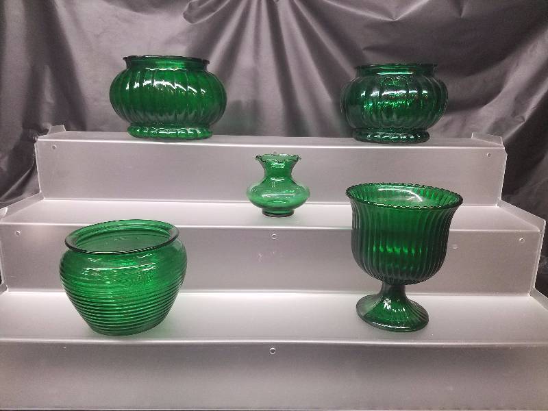 Vintage Emerald Glassware