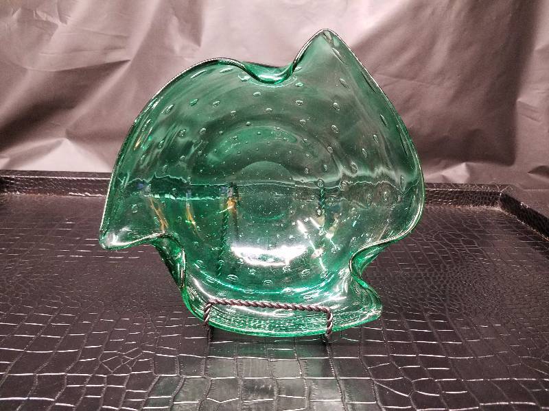 Vintage Bubble Glass Bowl
