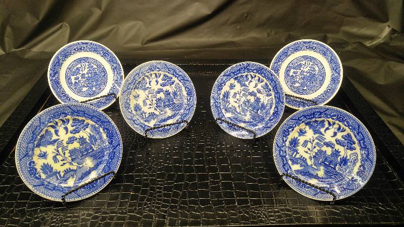 Willow Ware Plate China Set