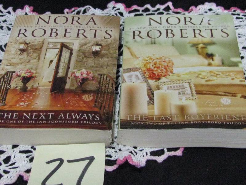 lot 27 image: Nora Roberts Books