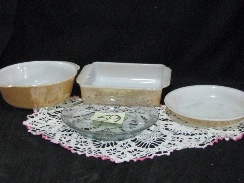 lot 59 image: Fire-King Baking Dishes