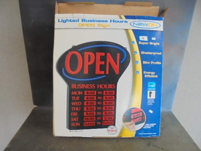 Lighted Business Sign