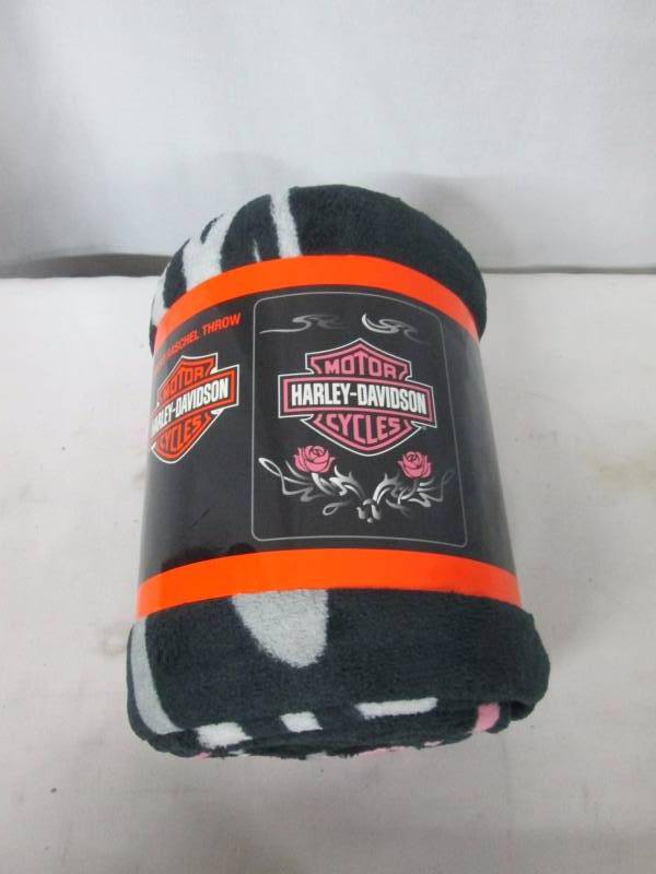 Harley Davidson Micro Raschel Throw