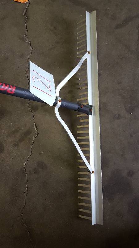 lot 121 image: Razor Back Aluminum Landscape Rake