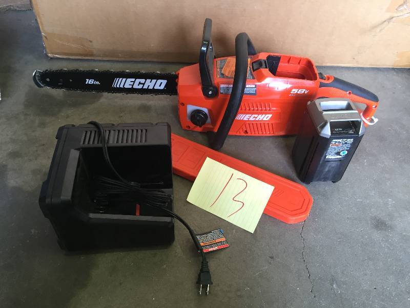 Echo 16 in. 58Volt LithiumIon Brushless Cordless Chainsaw Model CCS