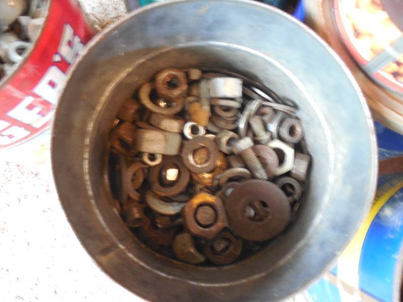 lot 24 image: MISC. BOLTS  SCREWS  FITTLINGS