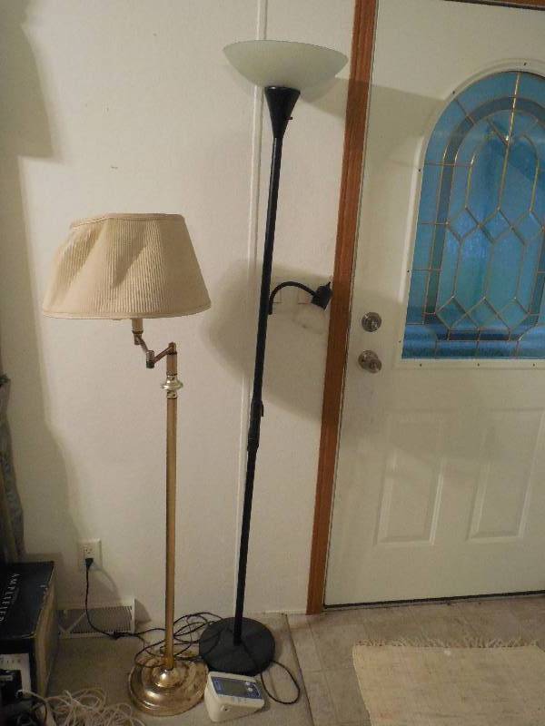 lot 55 image: (2) LAMPS