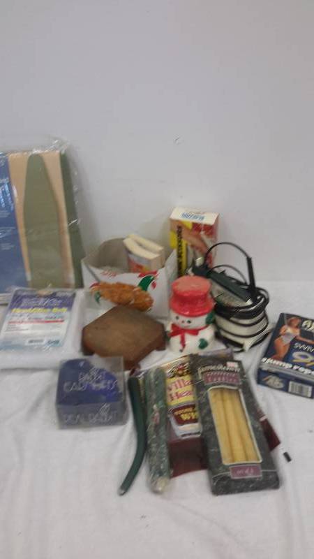 Candles, Iron, Electric scissors, jump rope