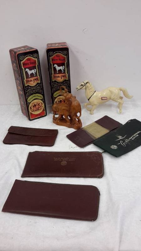 Money bags, bill keeper, horse and elephant dcor