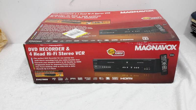Magnavox DVD recorder and Hi-Fi stereo VCR