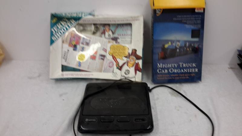 Jerky shooter, cab organizer, VHS rewinder