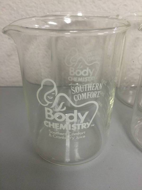 lot 44 image: Southern Comfort Body Chemistry Glasses