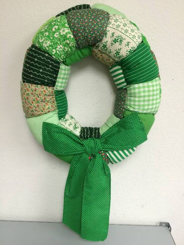 Quilted Fabric Wreath