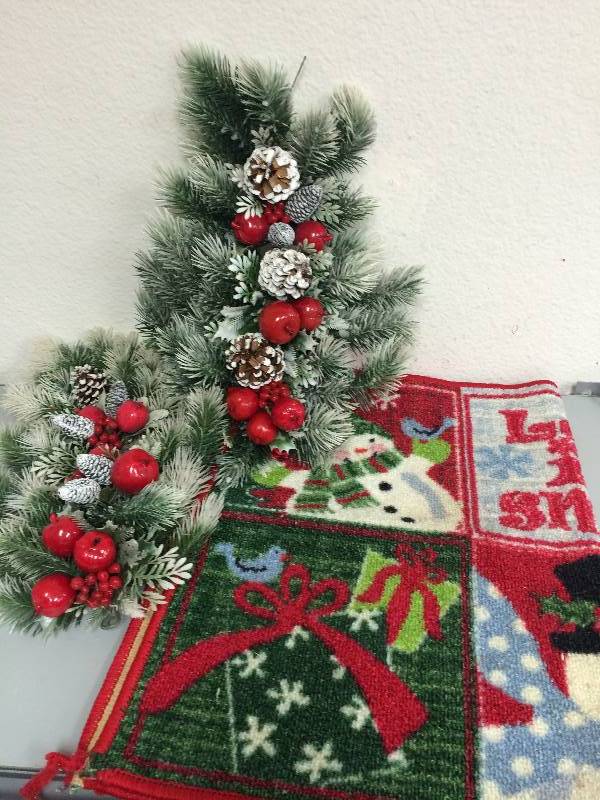 Christmas Swag and Rug