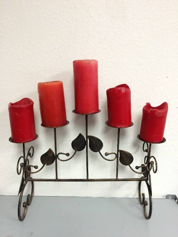 Metal Candlestick Holder