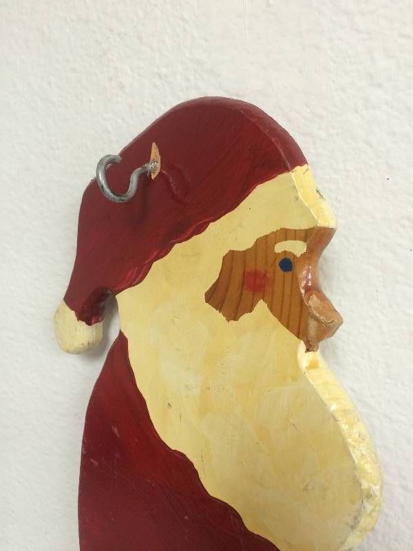 Wooden Santa Wall Hanging