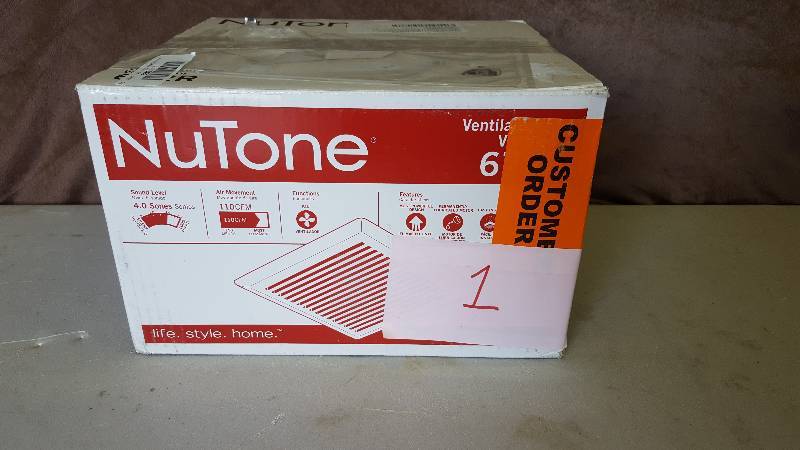 NuTone 671R Fan with 4-Inch Duct, 90 CFM 3.0 Sones NEW