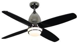 Hampton Bay Pontos 44 In Indoor Black Ceiling Fan New