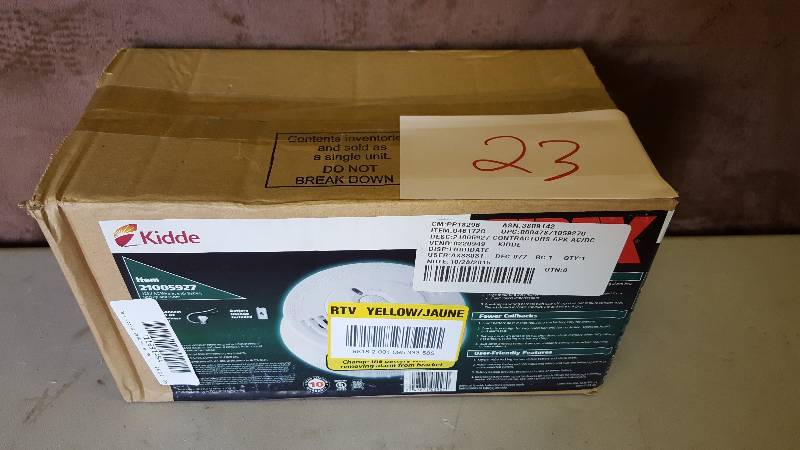 BOX Kidde I12060 Hardwire with Front Load Battery Backup Smoke Alarm, 6-Pack