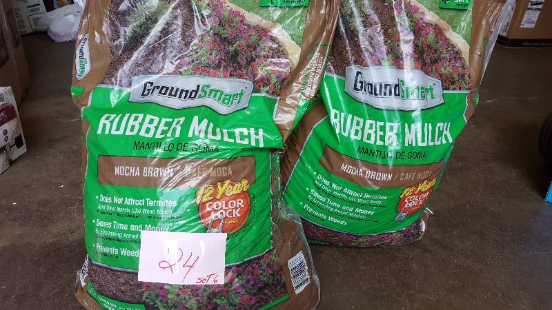 Lot of 5 bag  YARDWISE Landscape Rubber Mulch Mocha Brown Color