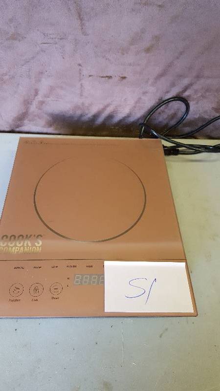 Cooks Companion Induction Burner Blush New