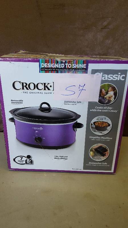 Crock Pot 7 QT Purple New