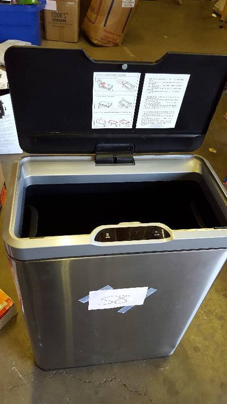 Eco Living Stainless Steel Garbage Can used
